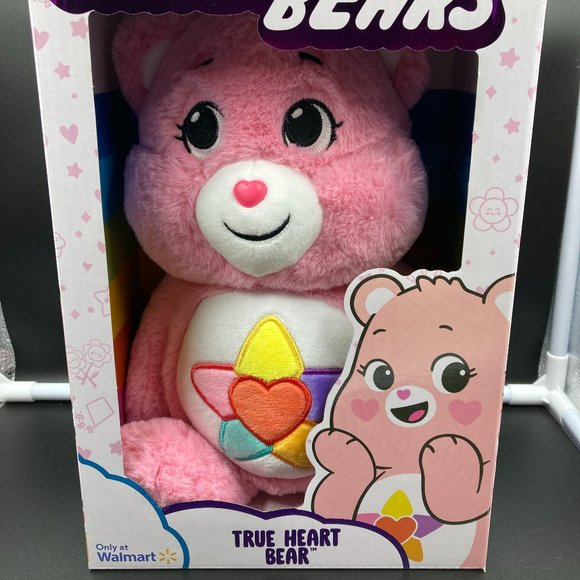 2022 Basic Fun! Care Bears True Heart Bear Plush Care Bears 40th - Picture 2 of 5